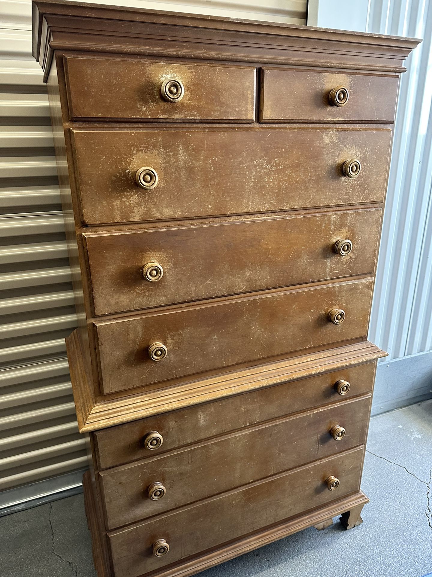 Vintage 1945 Maple Chest Of Drawers
