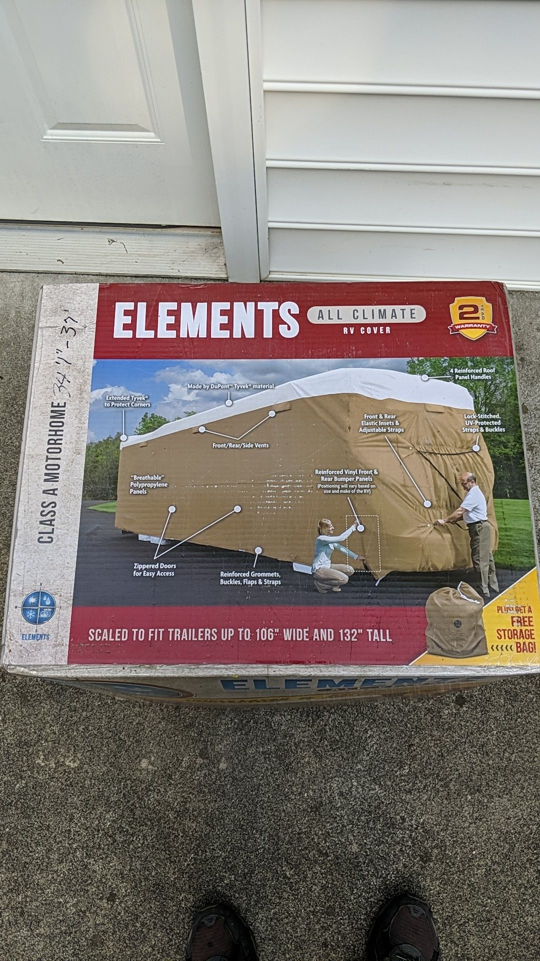 Elements All Climate RV Cover for Class A fits 34'1" -37' Brand New!