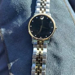 Movado Mens Diamond Two Tone Watch