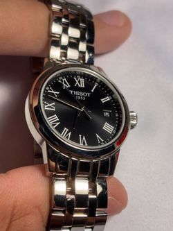 Tissot 1853 Stainless "Classic Dream" Steel Watch – Black Dial Roman Numerals