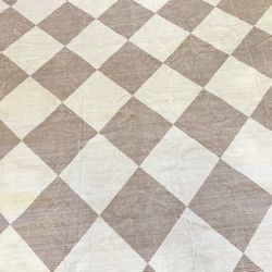 Neutral Checkerboard Rug