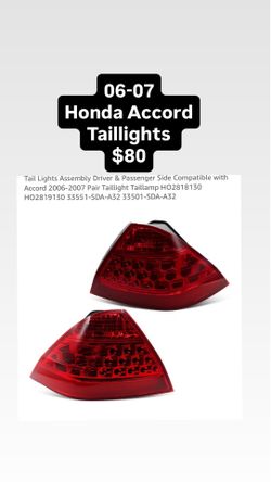 06-07 Honda Accord Taillights $80