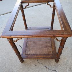 End Table With Glass Top
