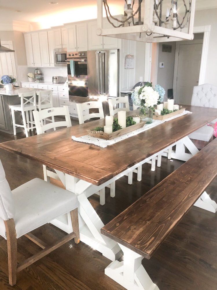 Custom Made Farmhouse Dining Tables.
