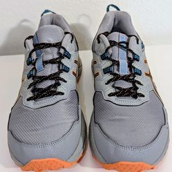 ASICS Gel Venture 9 Low Top Gray Orange Black Blue Men's Sneaker 1011B486