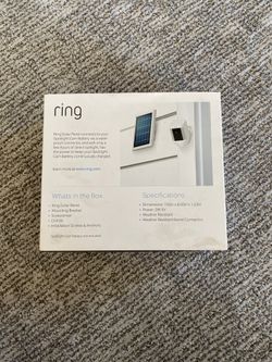 Ring solar panel