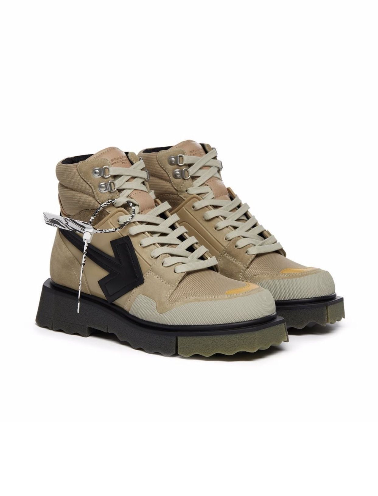 Off-White Arrow Motif Sneaker Boots. 