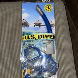 2 New Never Used US Diver Snorkeling Gear