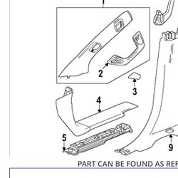 Oem A Pillars 23-26 Gmc Sierra 1500