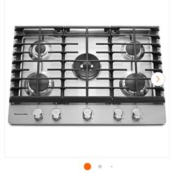 Kitchen Aid 30” Stainless Steel Gas Cooktop 