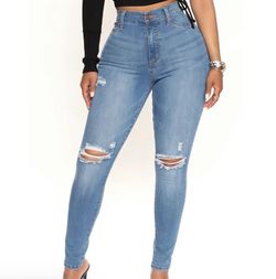 Fashion Nova High rise skinny jeans