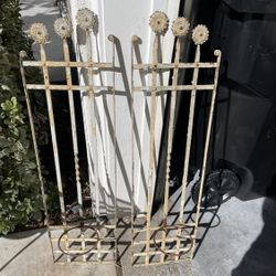 Yellow Rod Iron Plant Holders
