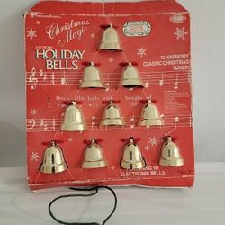 Vintage 1990s Trendmasters Christmas Magic Electronic Holiday Bells