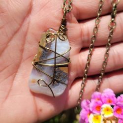 Agate Crystal Necklace 