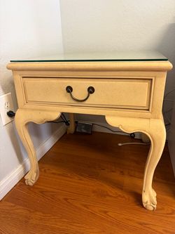 Cream end table