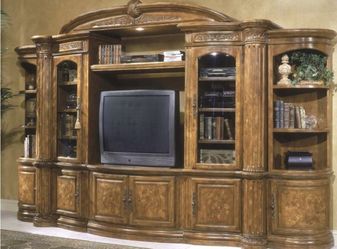 AICO by Michael Amini Monte Carlo entertainment wall unit