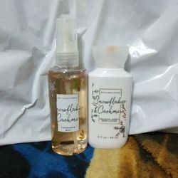 Bath and Body Works Snowflakes and Cashmere Set!