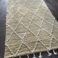 Pottery Barn 5 X 8 Wool Area Rug Just Professionally Cleaned No Pets No Smoke