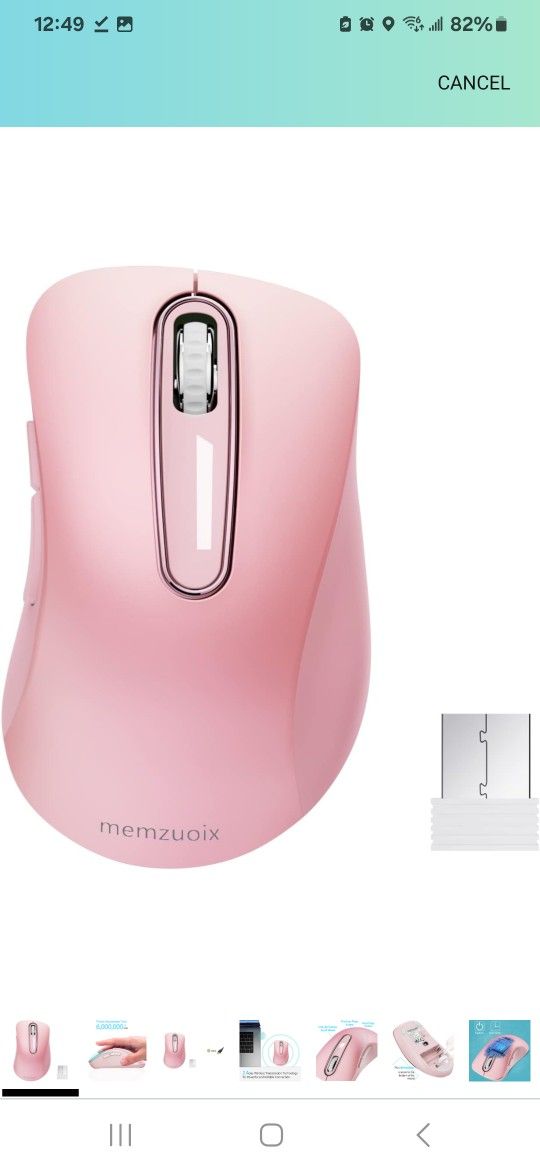 Pink Wireless Mouse