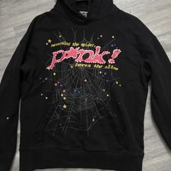 Sp5der Hoodie Black p*nk 