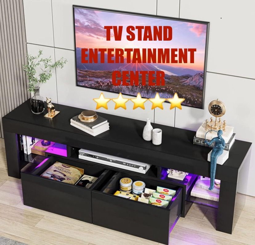 TV STAND WITH LED LIGHTS 