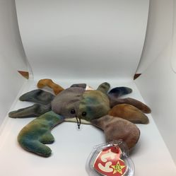 RETIRED  RARE Claude the Crab Beanie Baby