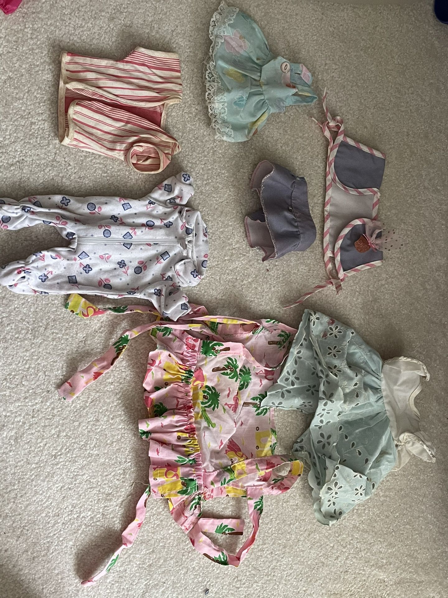 Vintage Doll Clothing- These are larger than barbie sized dolls