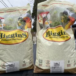 Higgins Premium Pet Foods Safflower Gold for Conures, Cockatiels & Lovebirds, 50lbs (2 Bags ) 