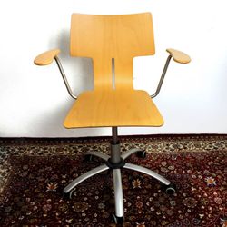 Wood CALLIGARIS Office Chair Made in ITALY Adjustable Height Modern