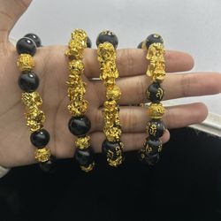 24k plated bracelets 6 different styles 