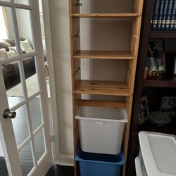 Tall IKEA Bookshelves With Bins. 2 Of Them. 