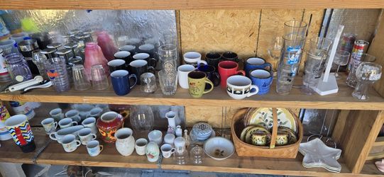 Lots Of Glasses And Mugs