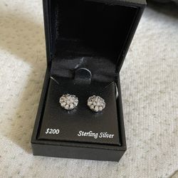 Bridge Diamond Earrings 1/10 Ear Ss 