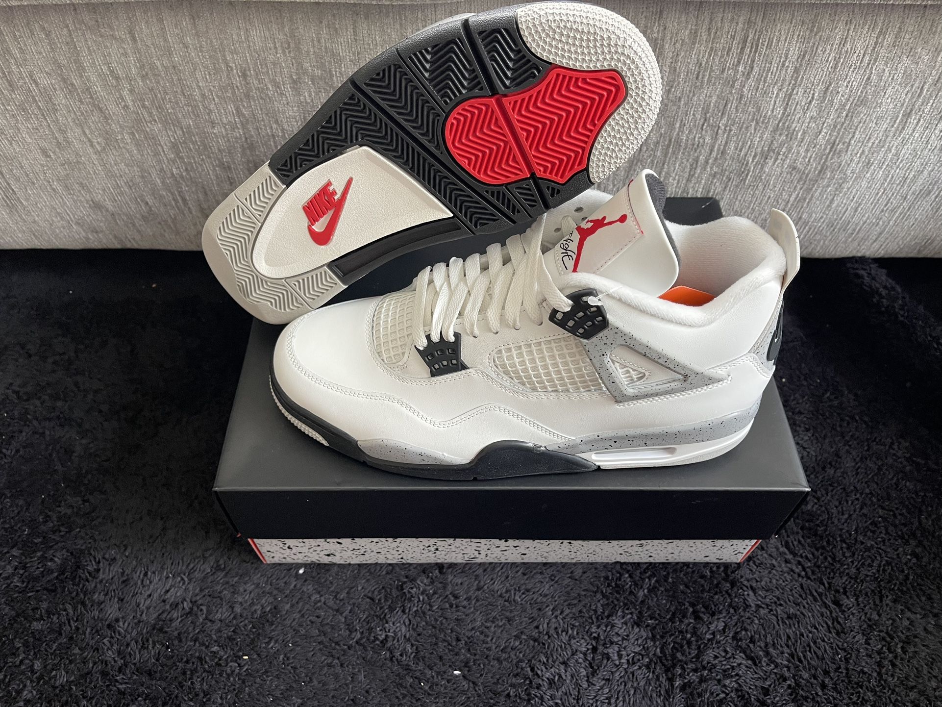 Jordan 4 White Cement. Multiple Sizes