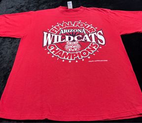 Mens XL Vintage Arizona Wildcats Basketball 1997 National Championship Logo 7 Tshirt