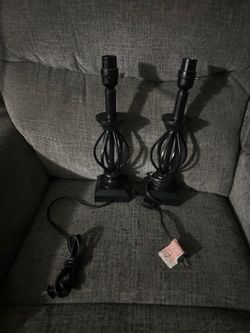 Black modern lamps