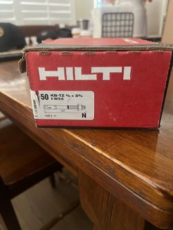 Hilti Bolt TZ Expansion Anchors Box Of 50