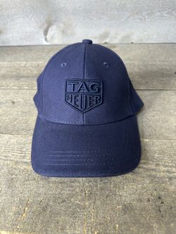 Tag Heuer Watch Hat Cap Adjustable Embroidered Logo Blue Watch