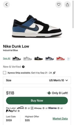 Nike Dunk Low (Industrial Blue)