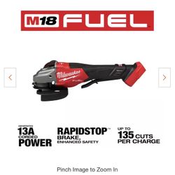 Milwaukee Fuel grinder New