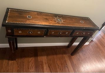 Solid wood table