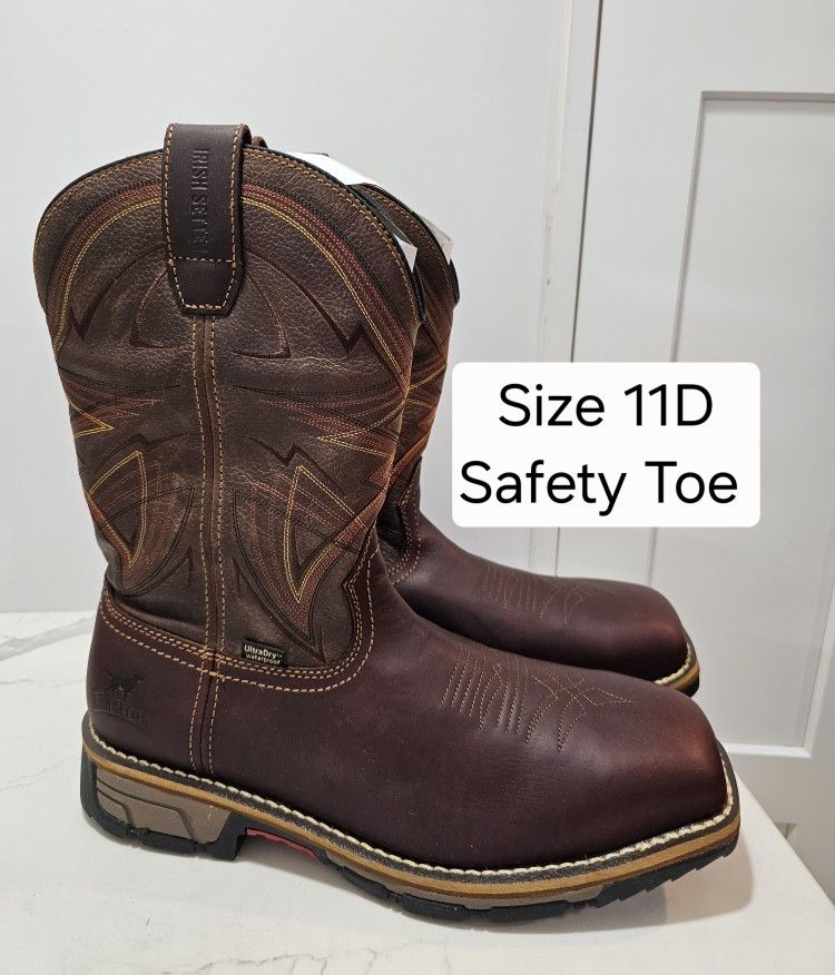Red Wings Irish Setter Safety Toe Work Boots Size 11D