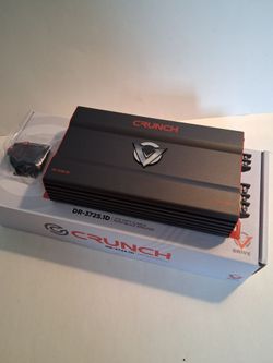 CRUNCH 3725 WATTS MONOBLOCK 1 OHM STABLE BUILT-IN CROSSOVER WITH BASS CONTROL CAR AMPLIFIER