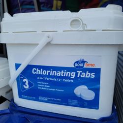 Pool Chlorine Chlorinating Tabs Tablets 3" 25 Lbs PH