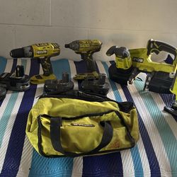 RYOBI ONE+ 18 V POWER TOOLS 