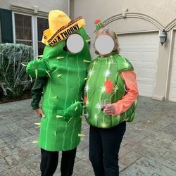 Adult Themed Cactus Couples Halloween Costume