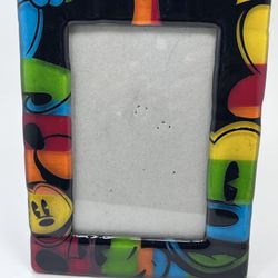 Disney Parks Mickey Mouse Glass 4x6 Picture Frame