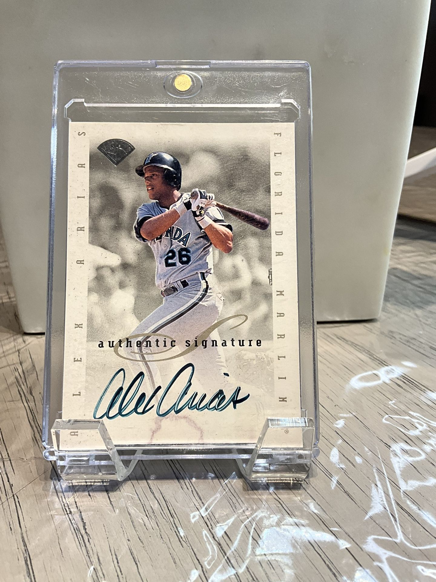 1996 Donruss Alex Arias Authentic Signature