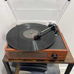 Vinyl Record Player & Stand
