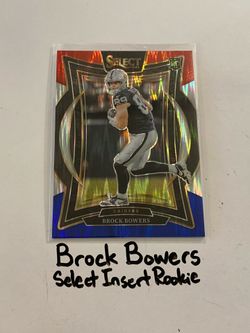 Brock Bowers Las Vegas Raiders All-Pro TE Select Short Print Insert Rookie Card.